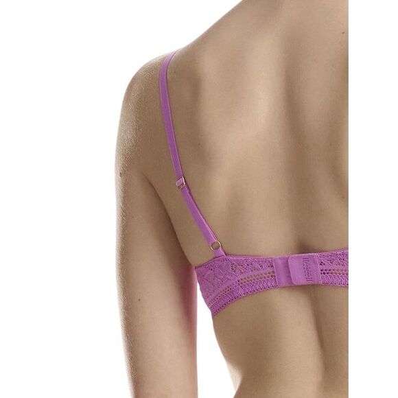 NWT Wolford Straight Laced Demi Cup Bra 70B 32B Orchid - Picture 12 of 14